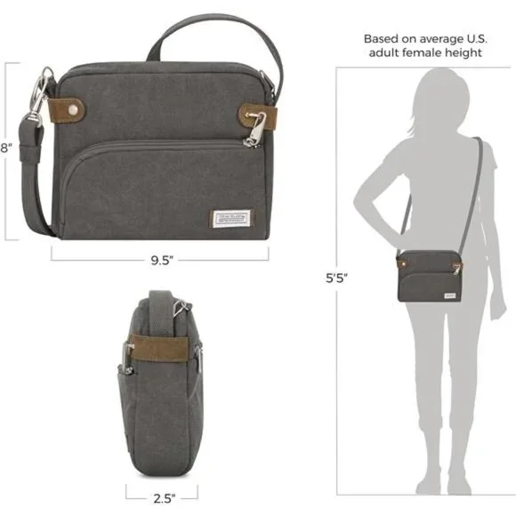 Anti-Theft Heritage Small Crossbody Bag